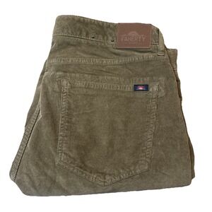 Faherty Olive Corduroy Pants